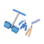 Multifonksiyonel 4lü Fitness Seti Spor Seti Mavi - 2