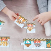 Arnas Toys 5234 Learning Numbers Tren Puzzle 10 Parça Sayılar Karton Puzzle - 1
