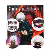 Japon Tokyo Ghoul 4 Lü Rozet Broş - 1