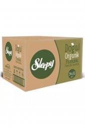 Sleepy Doğal Organik Pamuklu Temizlik Havlusu 24Lü 1200 Yaprak - 1