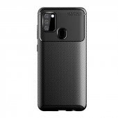 Samsung Galaxy A21S Kılıf Antişok Carbon Desenli Regnor Silikon Kapak - 6
