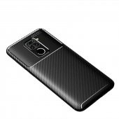 Xiaomi Redmi Note 9 Kılıf Antişok Carbon Desenli Regnor Silikon Kapak - 3