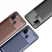Samsung Galaxy A21S Kılıf Antişok Carbon Desenli Regnor Silikon Kapak - 8