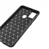 Samsung Galaxy A21S Kılıf Antişok Carbon Desenli Regnor Silikon Kapak - 11