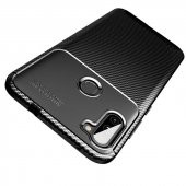 Samsung Galaxy A11 Kılıf Antişok Carbon Desenli Regnor Silikon Kapak - 5
