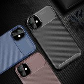 Apple iPhone 11 Kılıf Antişok Carbon Regnor Antişok Carbon Silikon - 1