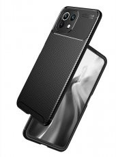 Xiaomi Mi 11 Lite Kılıf Antişok Carbon Desenli Regnor Silikon Kapak - 2