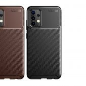 Samsung Galaxy A32 4G Kılıf Antişok Carbon Desenli Regnor Silikon Kapak - 3