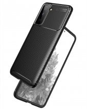 Samsung Galaxy S21 Plus Kılıf Antişok Carbon Desenli Regnor Silikon Kapak - 1