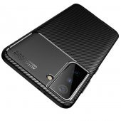 Samsung Galaxy S21 Plus Kılıf Antişok Carbon Desenli Regnor Silikon Kapak - 7