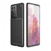 Samsung Galaxy S21 Ultra Kılıf Antişok Carbon Desenli Regnor Silikon Kapak - 5