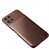 Samsung Galaxy A22 4G Kılıf Antişok Carbon Desenli Regnor Silikon Kapak - 3