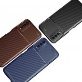 Vivo Y20S Kılıf Antişok Carbon Desenli Regnor Silikon Kapak - 10