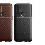 One Plus Nord N100 Kılıf Antişok Carbon Desenli Regnor Silikon Kapak - 3