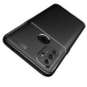 One Plus Nord N100 Kılıf Antişok Carbon Desenli Regnor Silikon Kapak - 4