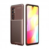 Xiaomi Mi Note 10 Lite Kılıf Antişok Carbon Desenli Regnor Silikon Kapak - 1