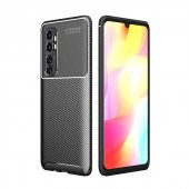 Xiaomi Mi Note 10 Lite Kılıf Antişok Carbon Desenli Regnor Silikon Kapak - 3