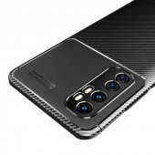 Xiaomi Mi Note 10 Lite Kılıf Antişok Carbon Desenli Regnor Silikon Kapak - 5