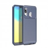 Samsung Galaxy A20E Kılıf Antişok Carbon Desenli Regnor Silikon Kapak - 3