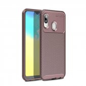 Samsung Galaxy A20E Kılıf Antişok Carbon Desenli Regnor Silikon Kapak - 4