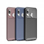 Samsung Galaxy A20E Kılıf Antişok Carbon Desenli Regnor Silikon Kapak - 5
