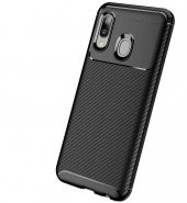 Samsung Galaxy A20E Kılıf Antişok Carbon Desenli Regnor Silikon Kapak - 6
