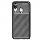 Samsung Galaxy A20E Kılıf Antişok Carbon Desenli Regnor Silikon Kapak - 11