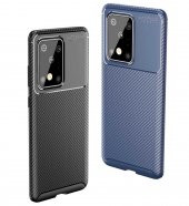 Samsung Galaxy S20 Ultra Kılıf Antişok Carbon Desenli Regnor Silikon Kapak - 5