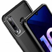 Huawei Honor 20 Lite Kılıf Antişok Carbon Regnor Antişok Carbon Silikon - 9