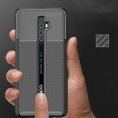Oppo Reno 2Z Kılıf Antişok Carbon Regnor Antişok Carbon Silikon - 6