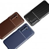 Huawei P40 Lite 5G Kılıf Antişok Carbon Regnor Silikon Kapak - 7