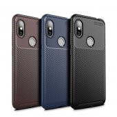 Xiaomi Redmi Note 6 Pro Kılıf Antişok Carbon Regnor Antişok Carbon Silikon - 6