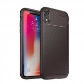 Apple iPhone XR 6.1 Kılıf Antişok Carbon Regnor Antişok Carbon Silikon - 1