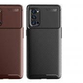 Oppo Reno 4 Pro 4G Kılıf Antişok Carbon Desenli Regnor Silikon Kapak - 6