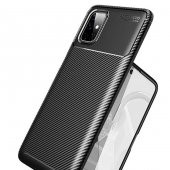 Samsung Galaxy M51 Kılıf Antişok Carbon Desenli Regnor Silikon Kapak - 5