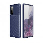 Samsung Galaxy S20 FE Kılıf Antişok Carbon Desenli Regnor Silikon Kapak - 1