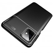 Samsung Galaxy M51 Kılıf Antişok Carbon Desenli Regnor Silikon Kapak - 6