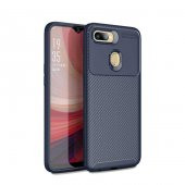 Oppo A7X Kılıf Antişok Carbon Desenli Regnor Silikon Kapak - 1