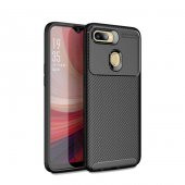 Oppo A7X Kılıf Antişok Carbon Desenli Regnor Silikon Kapak - 2