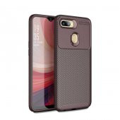 Oppo A7X Kılıf Antişok Carbon Desenli Regnor Silikon Kapak - 4