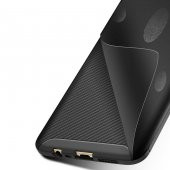 Oppo A7X Kılıf Antişok Carbon Desenli Regnor Silikon Kapak - 12