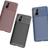 Samsung Galaxy M31S Kılıf Antişok Carbon Desenli Regnor Silikon Kapak - 9