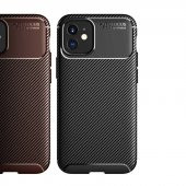 Apple iPhone 12 Kılıf Antişok Carbon Desenli Regnor Silikon Kapak - 6