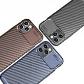 Apple iPhone 12 Pro Kılıf Antişok Carbon Desenli Regnor Silikon Kapak - 8