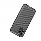 Apple iPhone 12 Pro Kılıf Antişok Carbon Desenli Regnor Silikon Kapak - 12