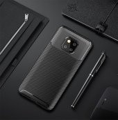 Huawei Mate 20 Pro Kılıf Regnor Antişok Carbon Silikon Kapak Kılıf - 7