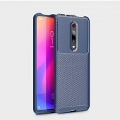 Xiaomi Mi 9T Kılıf Regnor Antişok Carbon Silikon Kapak Kılıf + Cam - 9