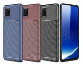 Samsung Galaxy A81 (Note 10 Lite) Kılıf Antişok Carbon Regnor Antişok Carbon Silikon - 1