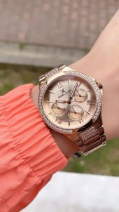 DANIEL KLEIN EDK.1.10036.2 BİLEKLİK HEDİYELİ YENİ SEZON ROSE GOLD KADIN KOL SAATİ - 4