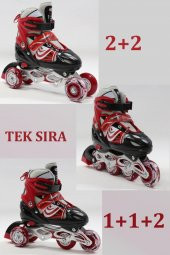 Attack Sport Alıştırma Paten Set 3 Fonksiyonlu Işıklı Ön Teker 4 Renk - 3